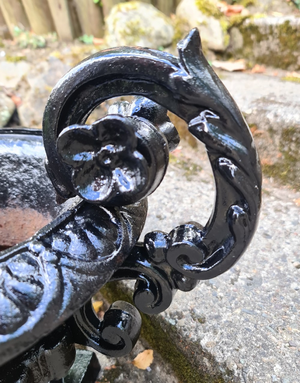 Pair 19th Century French Cast-iron Urns View IV