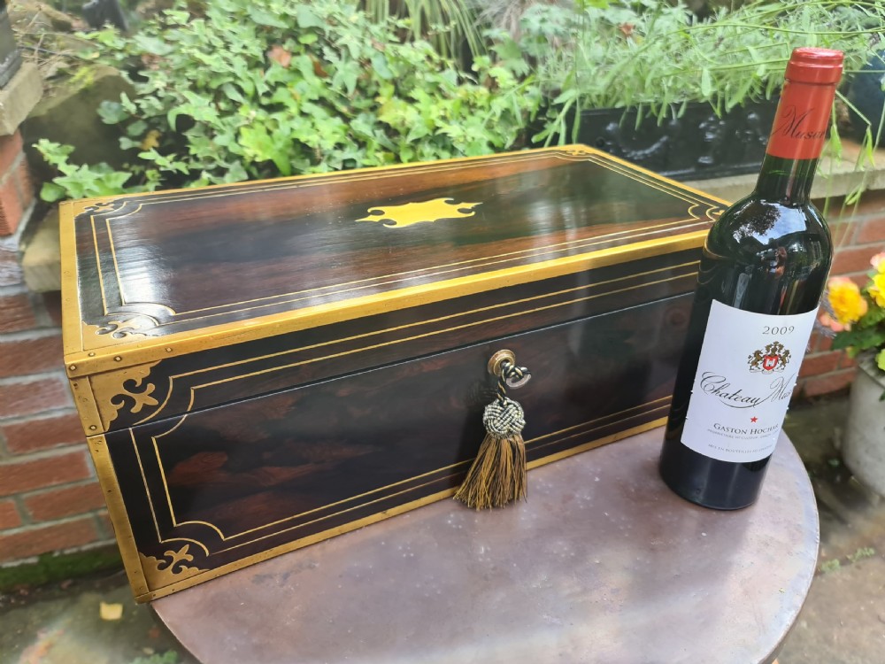 Large Campaign Rosewood Writing Slope c1820 View III