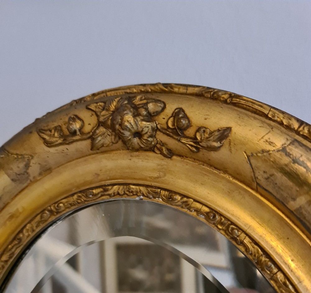 Small 19th Century French Mirror View VI