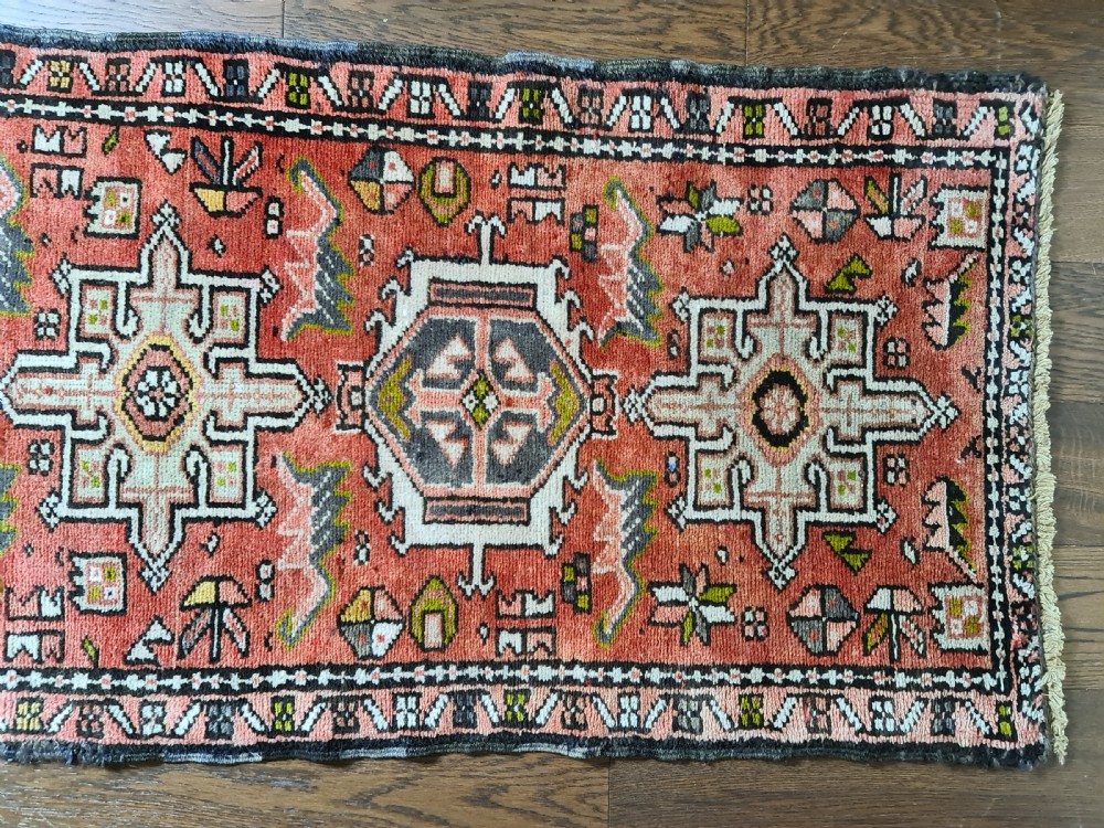 Beautiful Heriz Persian Runner c1930 View III