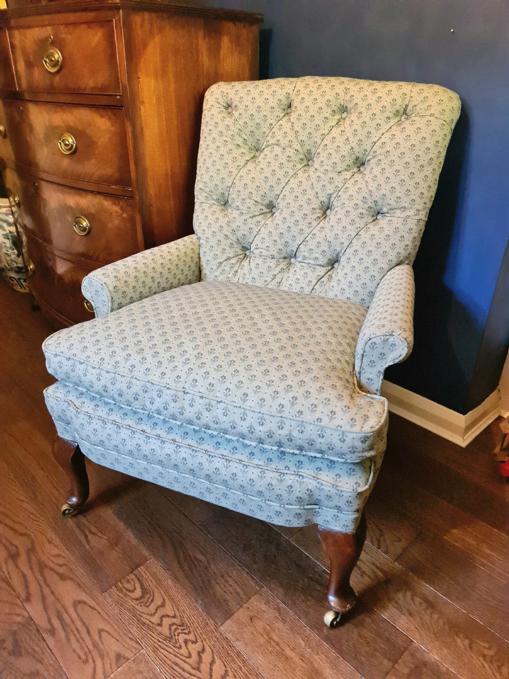Morrison & Co of Edinburgh Armchair with New Upholstery c1900 View II