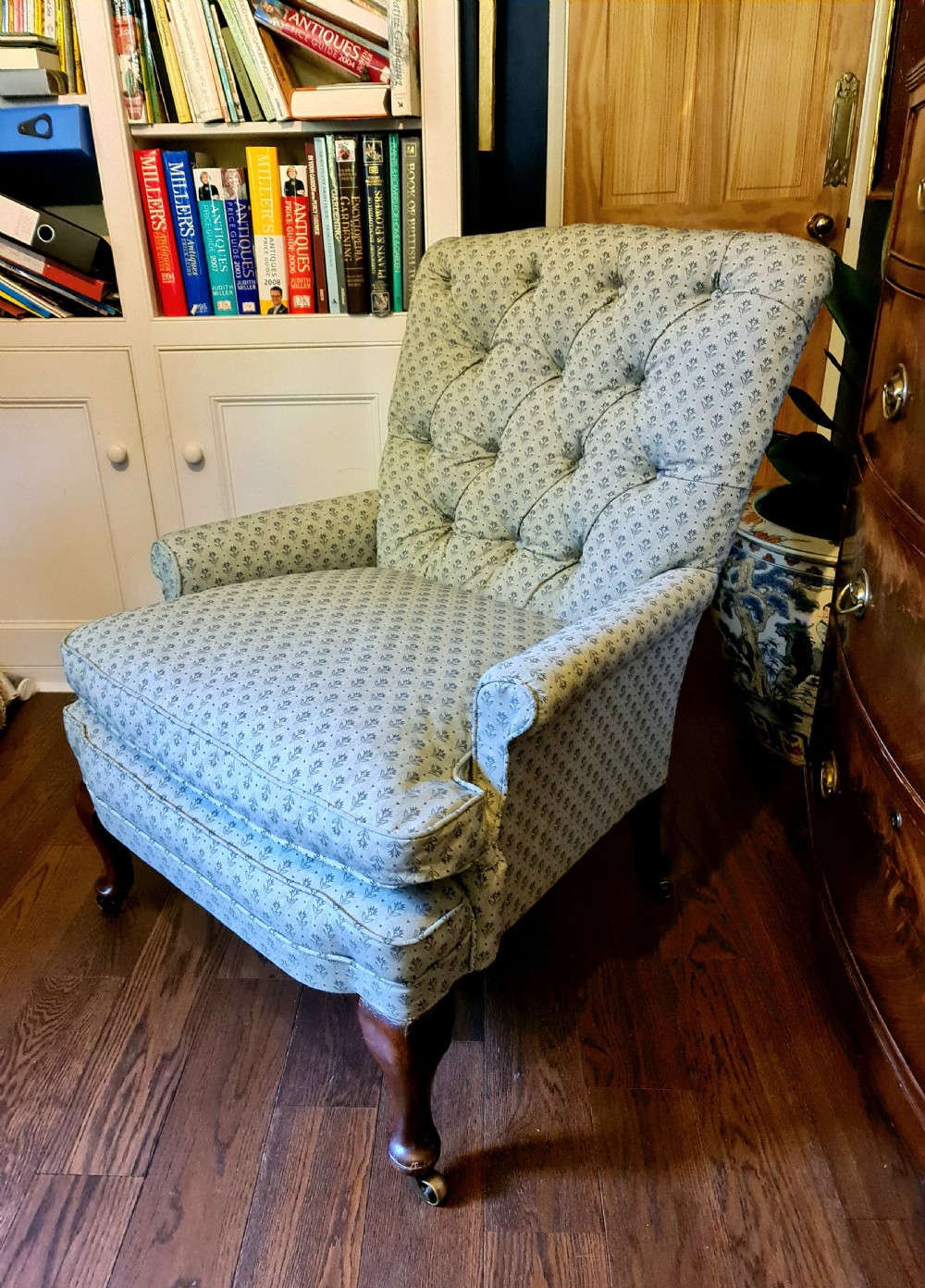 Morrison & Co of Edinburgh Armchair with New Upholstery c1900 View V