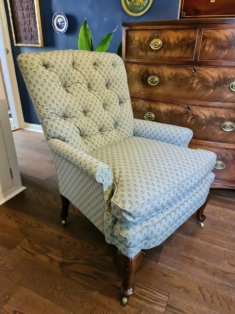 Morrison & Co of Edinburgh Armchair with New Upholstery c1900 View VI