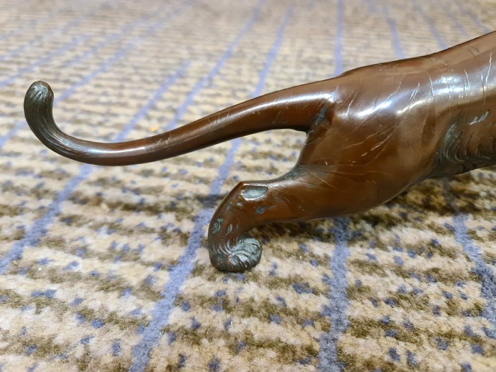 A Late 19th Century Bronze Tiger View VI