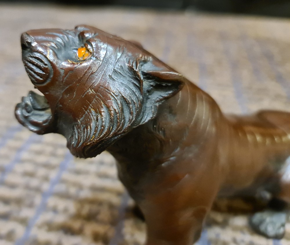 A Late 19th Century Bronze Tiger View VII