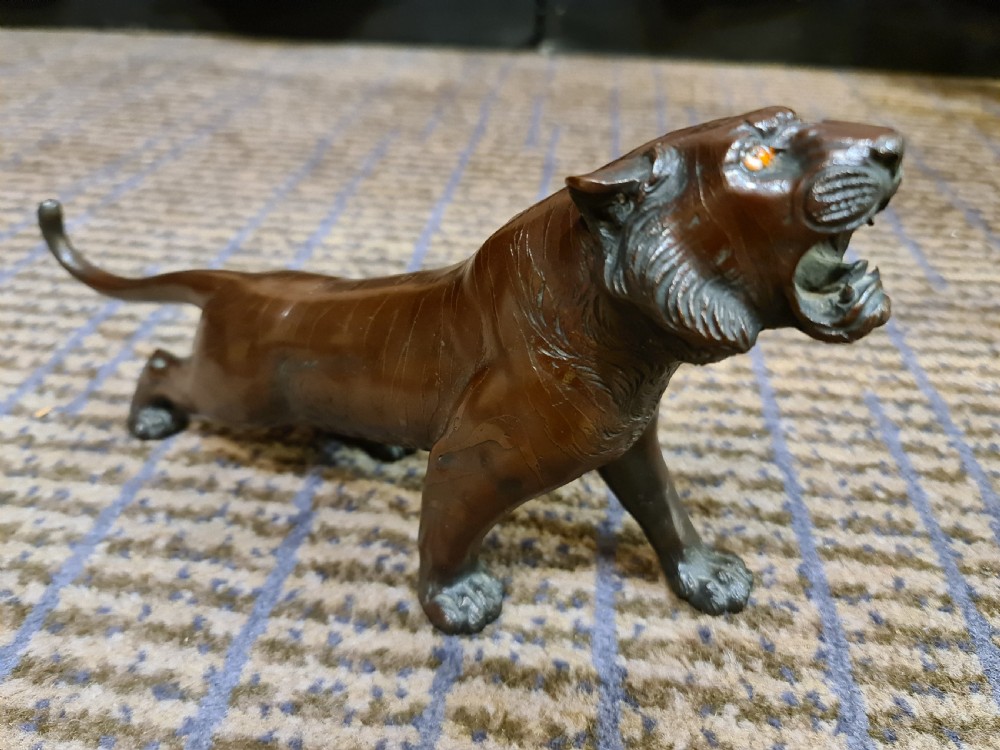 A Late 19th Century Bronze Tiger View VIII