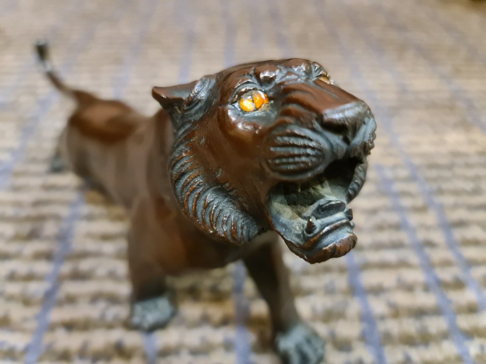 A Late 19th Century Bronze Tiger View IX