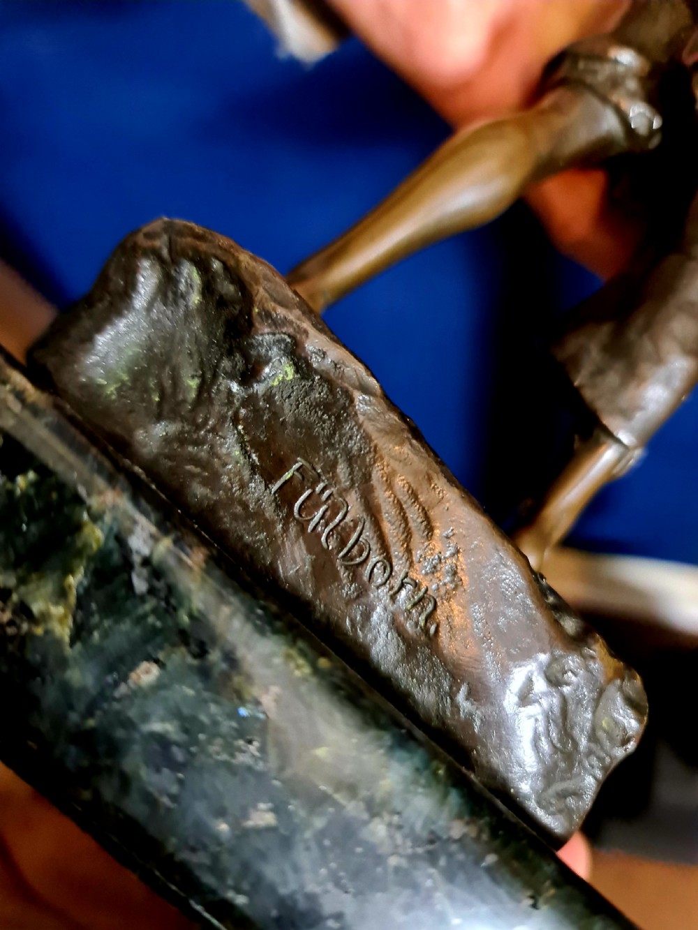 Bronze Figure of Su-Su, a Young Boy 'The Big Swig