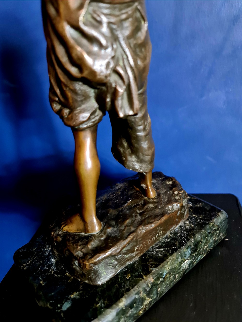 Bronze Figure of Su-Su, a Young Boy 'The Big Swig