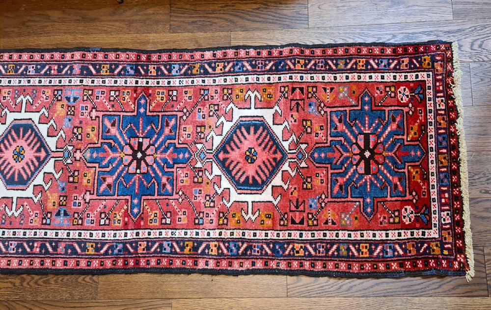 Beautiful Heriz Runner c1930 View III