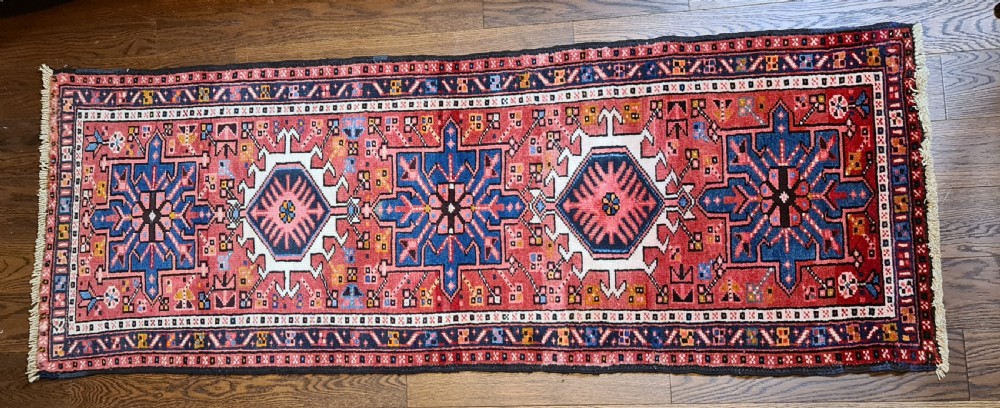 Beautiful Heriz Runner c1930 View V
