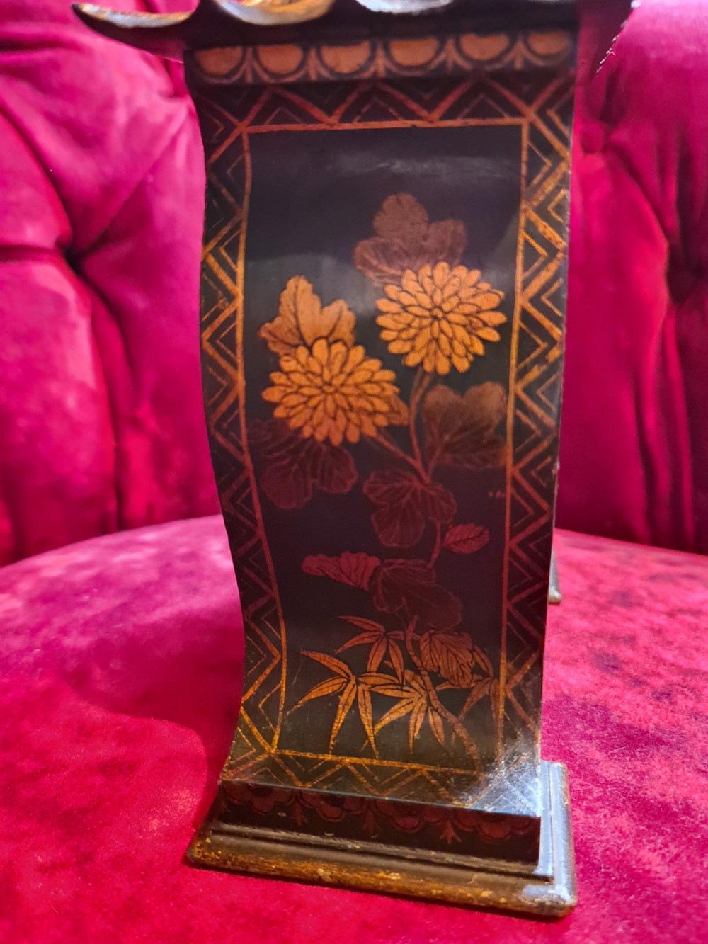 Pagoda Style Chinoiserie Bracket Clock c1900 View II