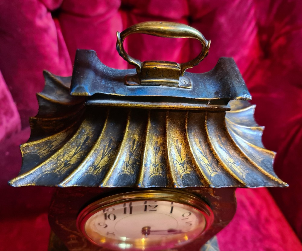 Pagoda Style Chinoiserie Bracket Clock c1900 View IX