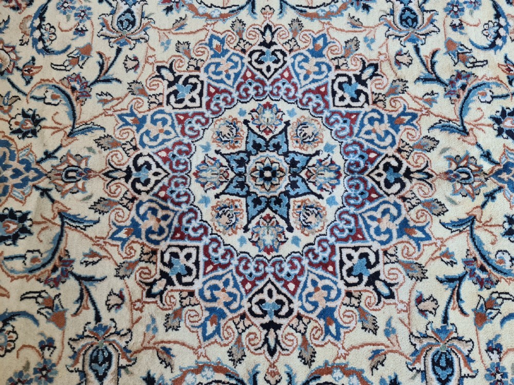 Room sized Persian Nain Carpet (9'8