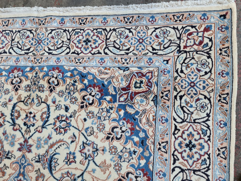 Room sized Persian Nain Carpet (9'8