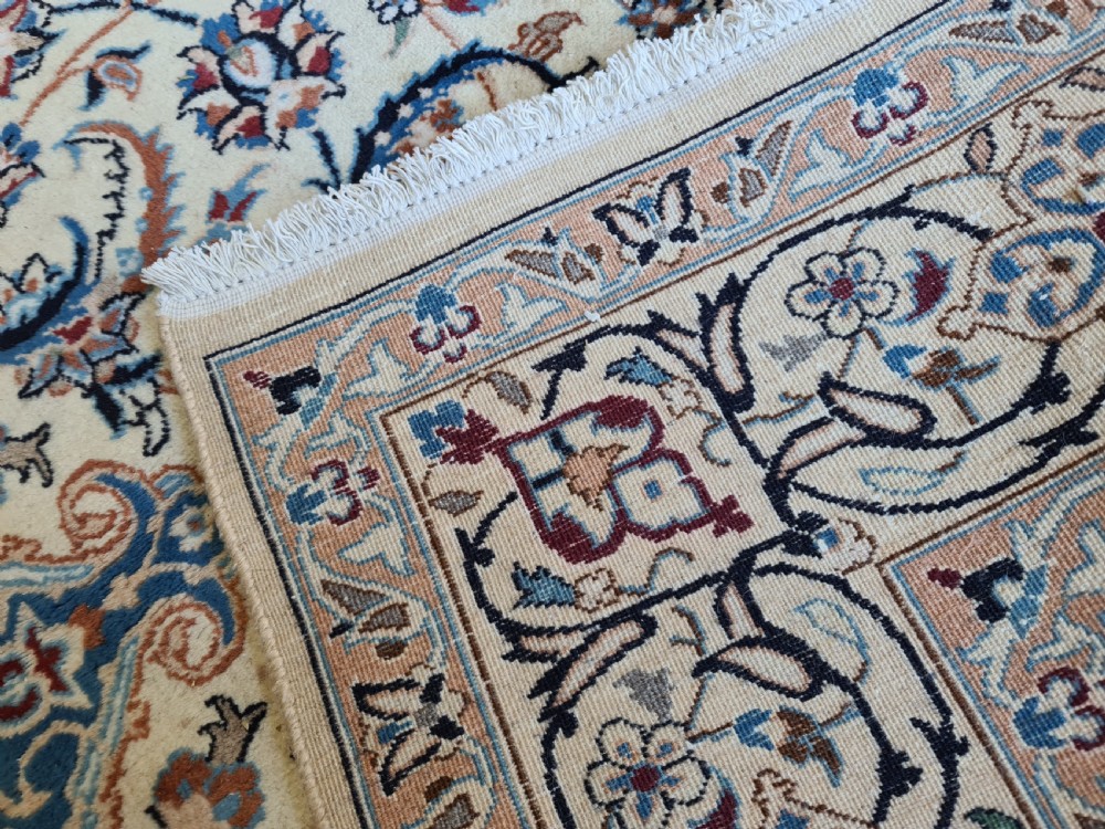 Room sized Persian Nain Carpet (9'8
