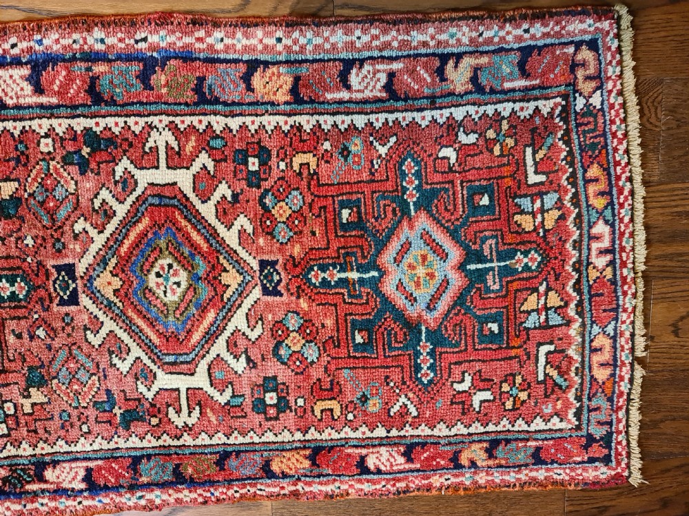 Beautiful Heriz Runner c1930 View III