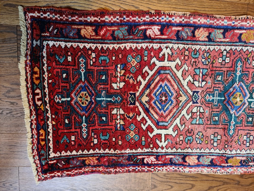 Beautiful Heriz Runner c1930 View IV