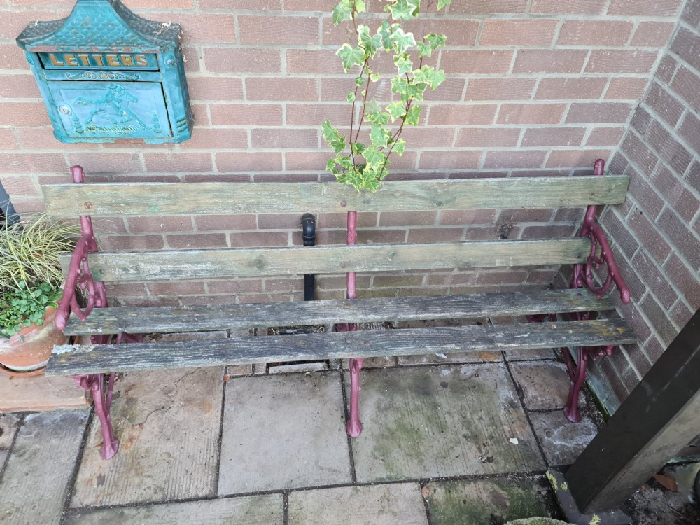 19th Century French Faux Bois Garden Bench View VII