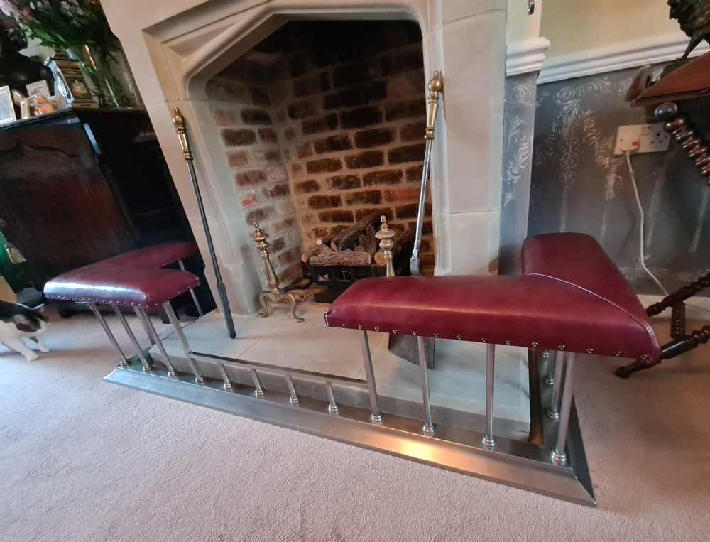 Quality Heavy Handsome Club Fender with real hide seats. View VIII