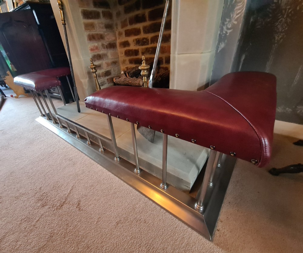Quality Heavy Handsome Club Fender with real hide seats. View IX