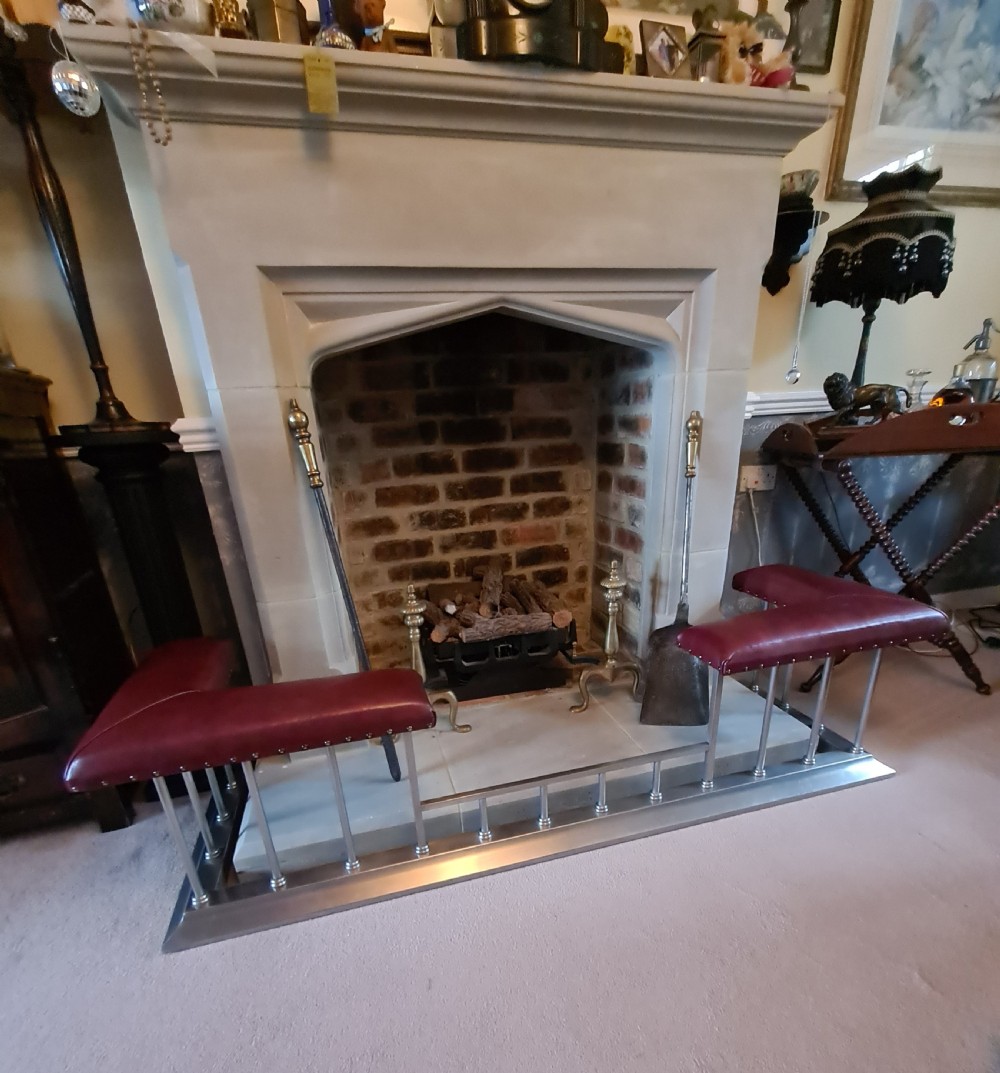 Quality Heavy Handsome Club Fender with real hide seats. View XIII