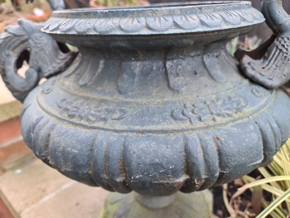 Wonderful Cast-iron French Garden Urn View III