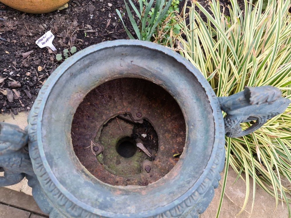 Wonderful Cast-iron French Garden Urn View VI