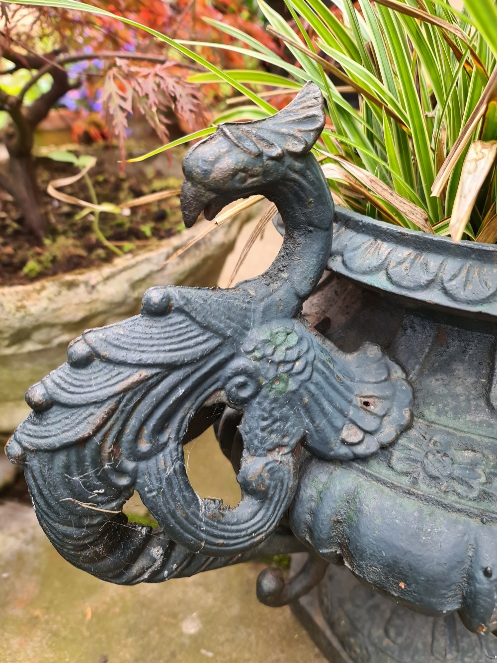 Wonderful Cast-iron French Garden Urn View IV
