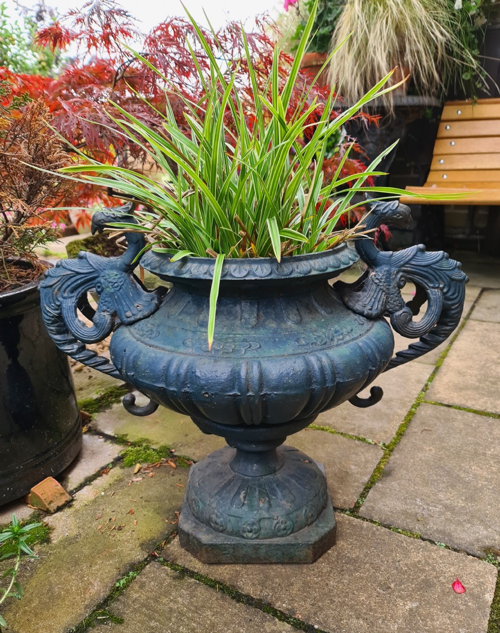 Wonderful Cast-iron French Garden Urn View II