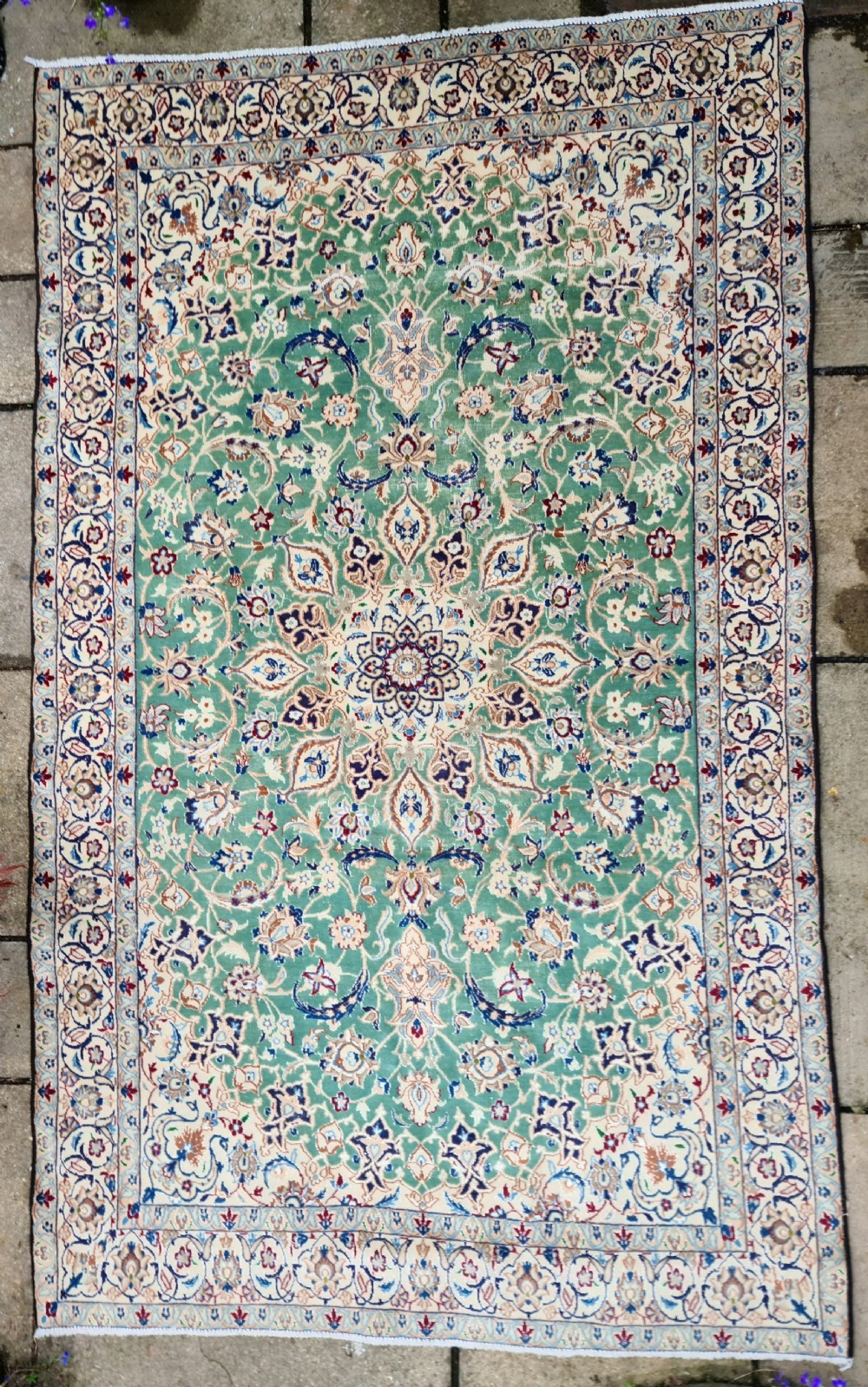 Beautiful Persian Nain Rug c1930