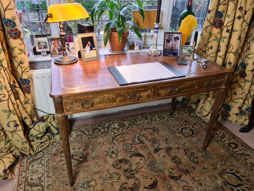 Handsome example of an Edwardian Writing Table View II