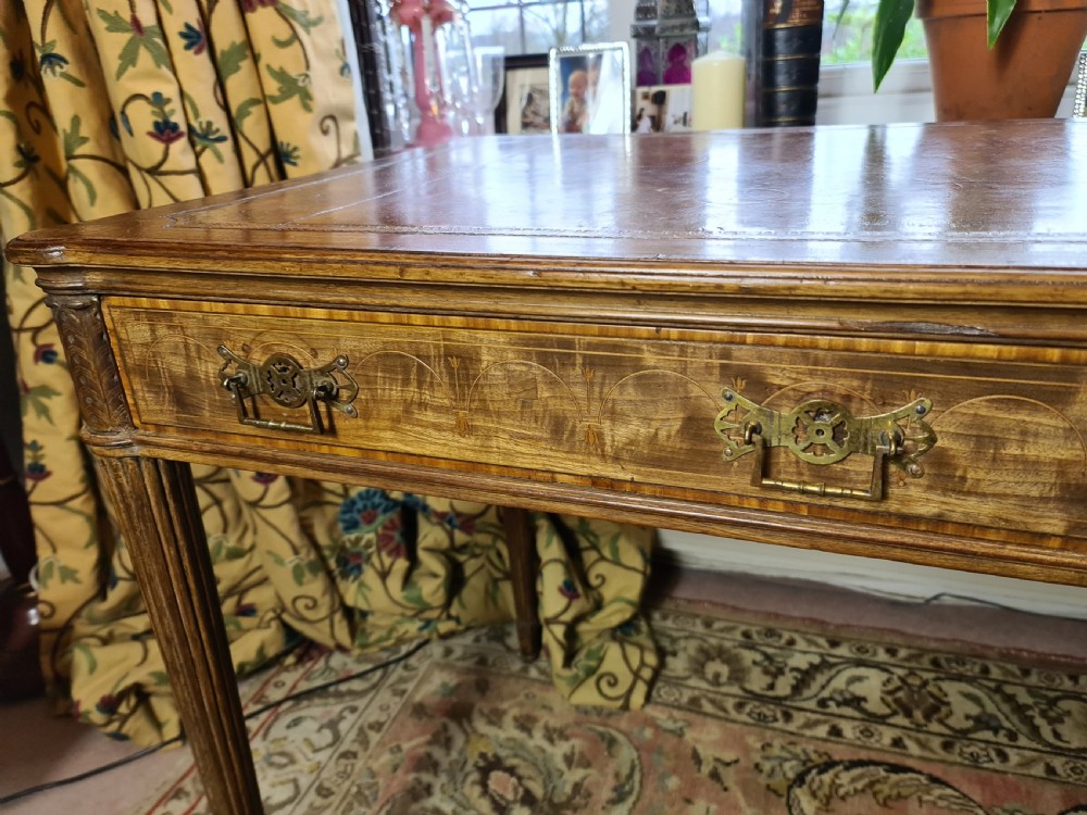 Handsome example of an Edwardian Writing Table View VII