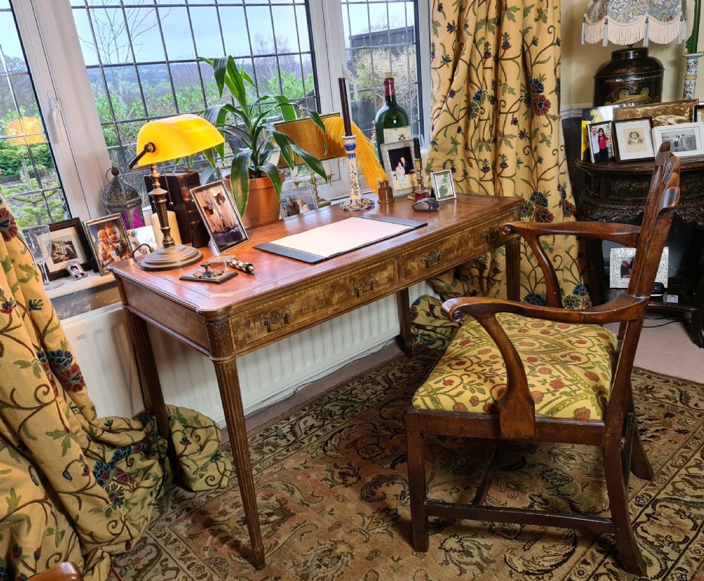Handsome example of an Edwardian Writing Table View VIII