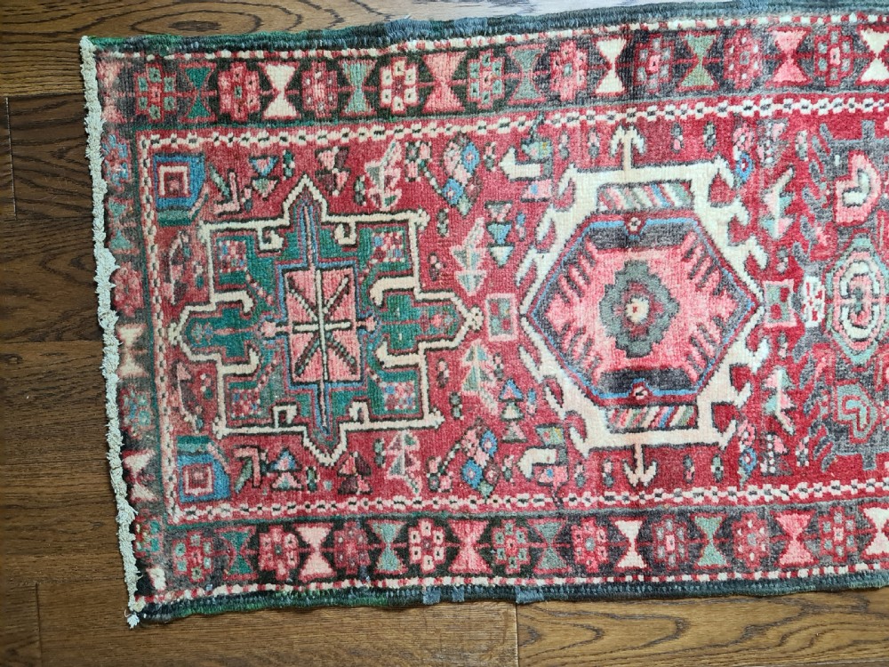 Beautiful Heriz Runner c1930 View II