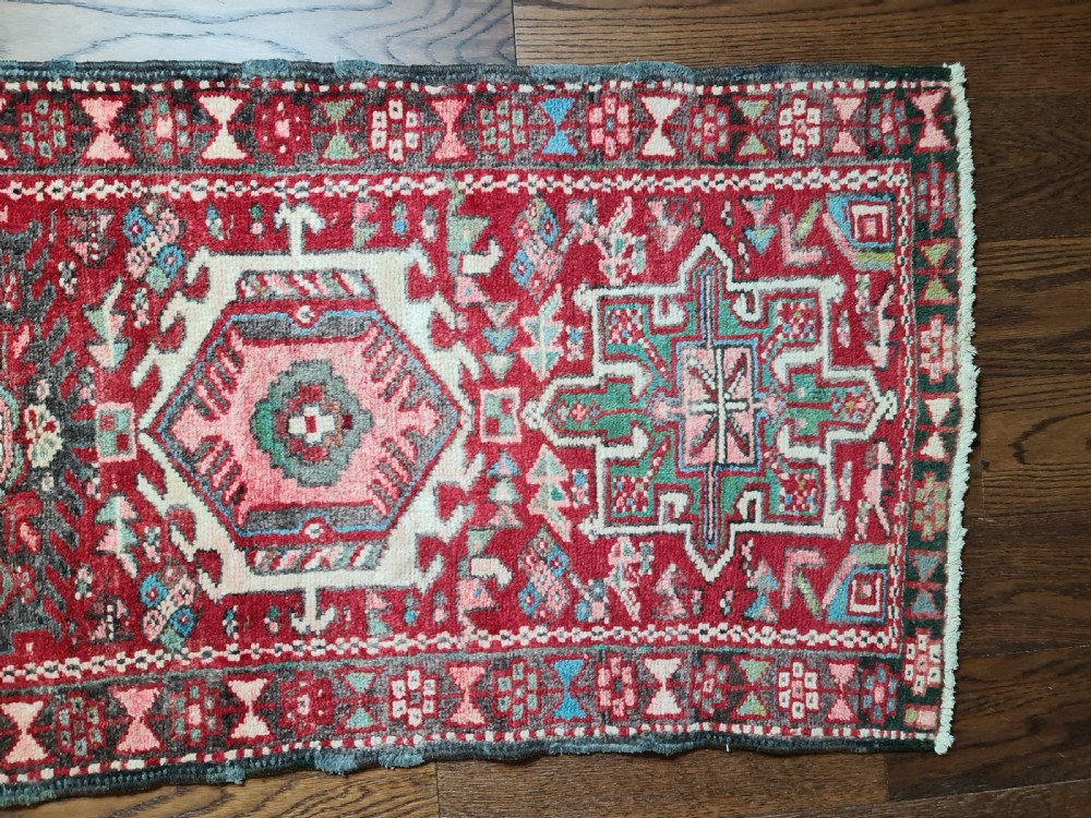Beautiful Heriz Runner c1930 View III