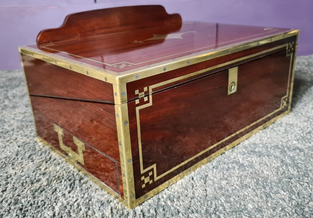 Finest Quality 18th Century Campaign Writing Slope View IX