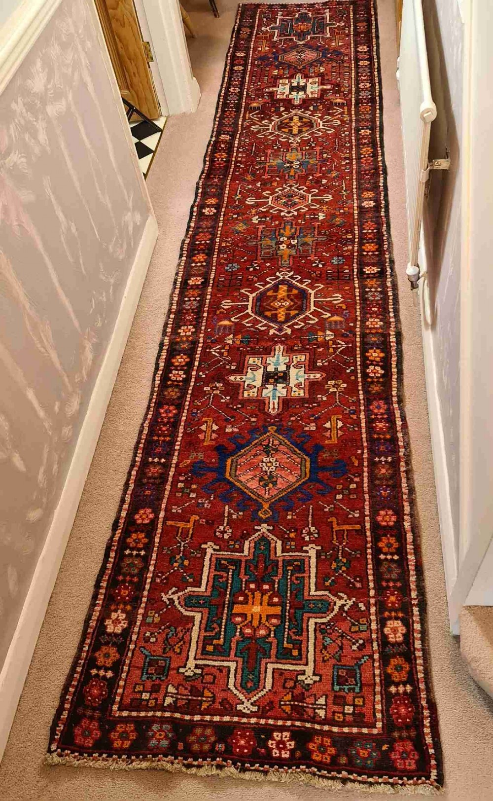 Beautiful Heriz Runner c1930