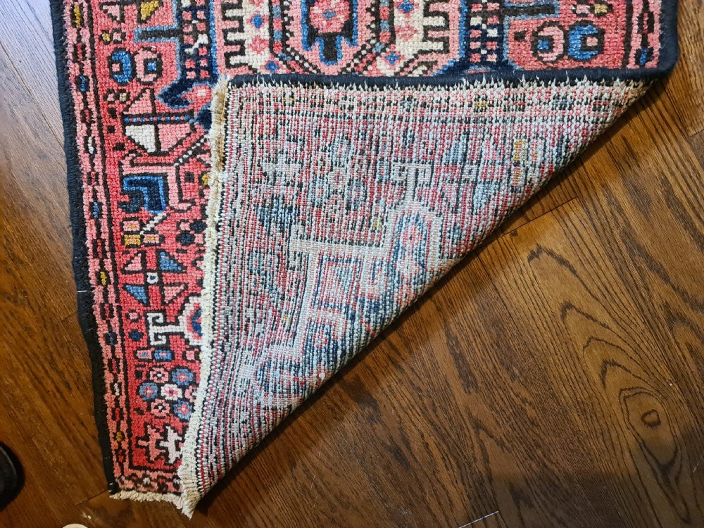 Beautiful Heriz Runner c1930 View V