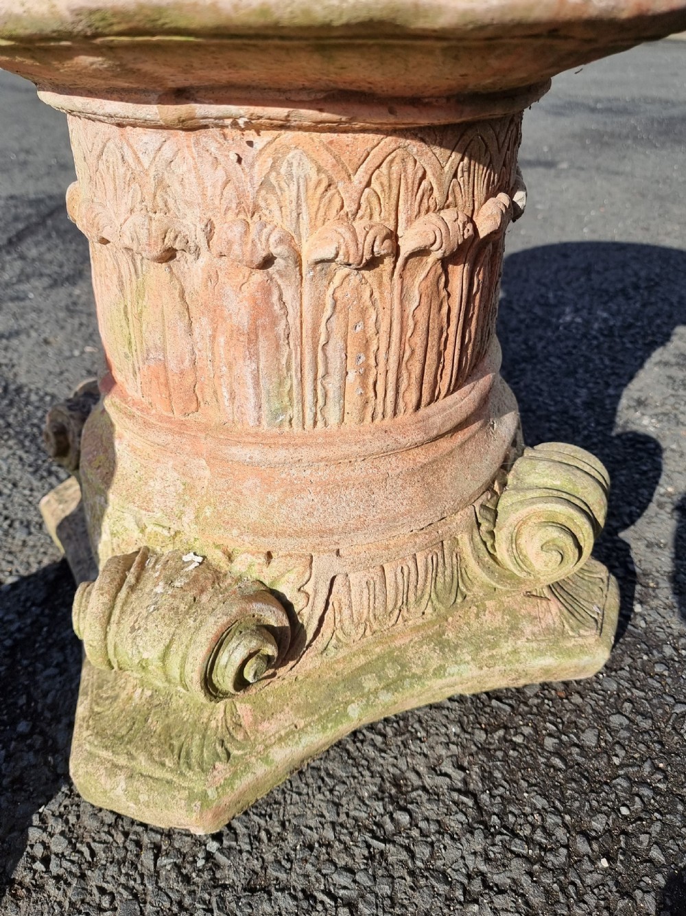 Pair of Fine Quality Terracotta Urns and Pedestals View VII