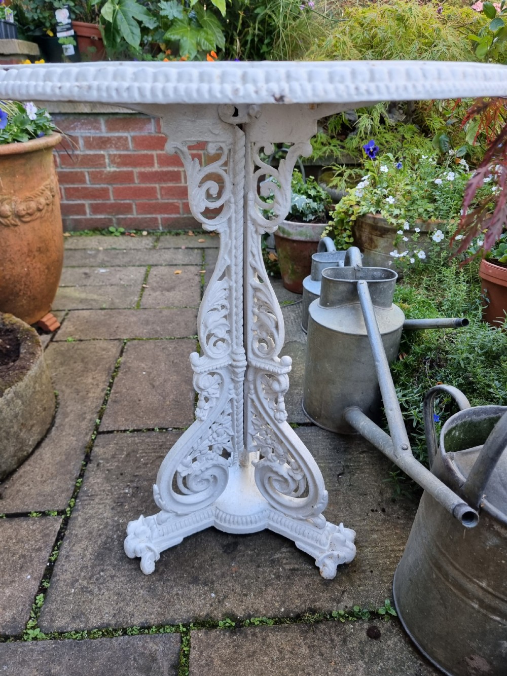Victorian Christopher Dresser Design Cast-iron Garden Bistro Table View III