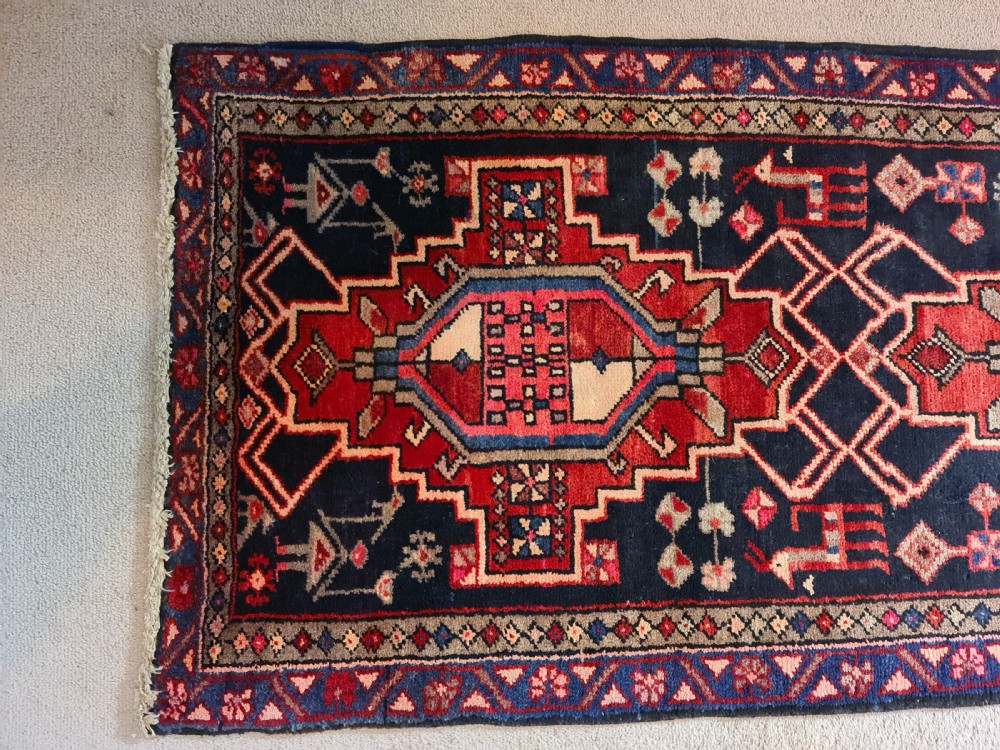 Persian Heriz Runner c1930 View III
