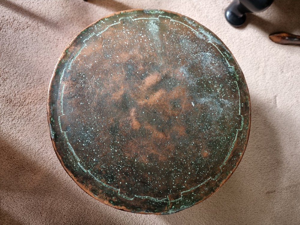 Victorian Copper Pot on Cast Iron Stand View VI
