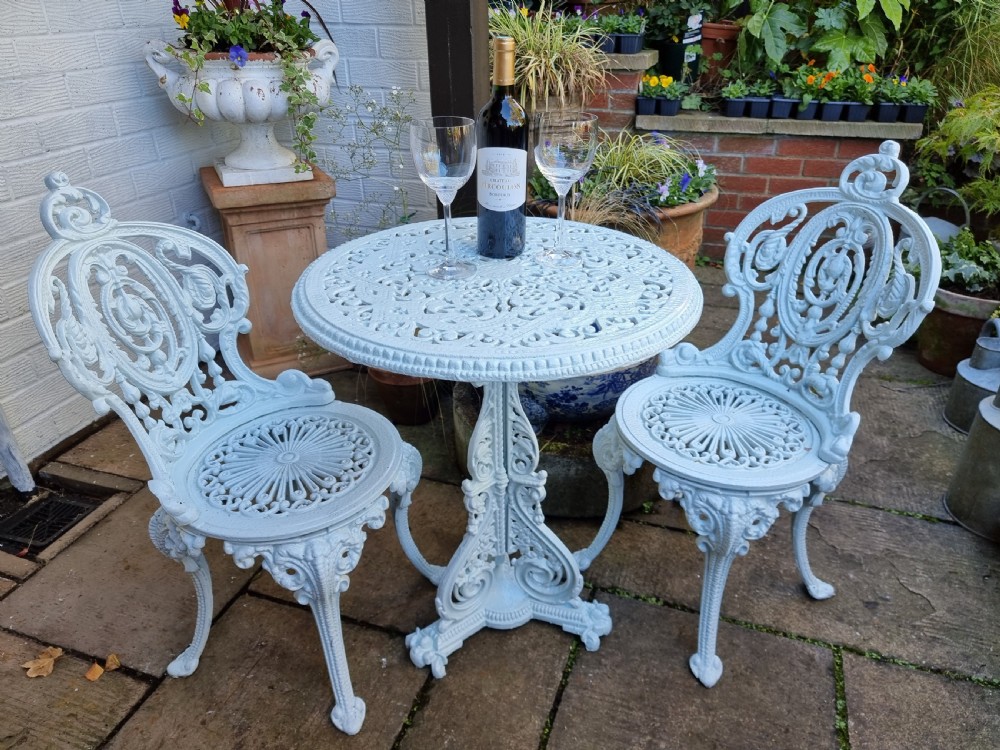 Rare Victorian Christopher Dresser Design Cast-iron Garden Table View V