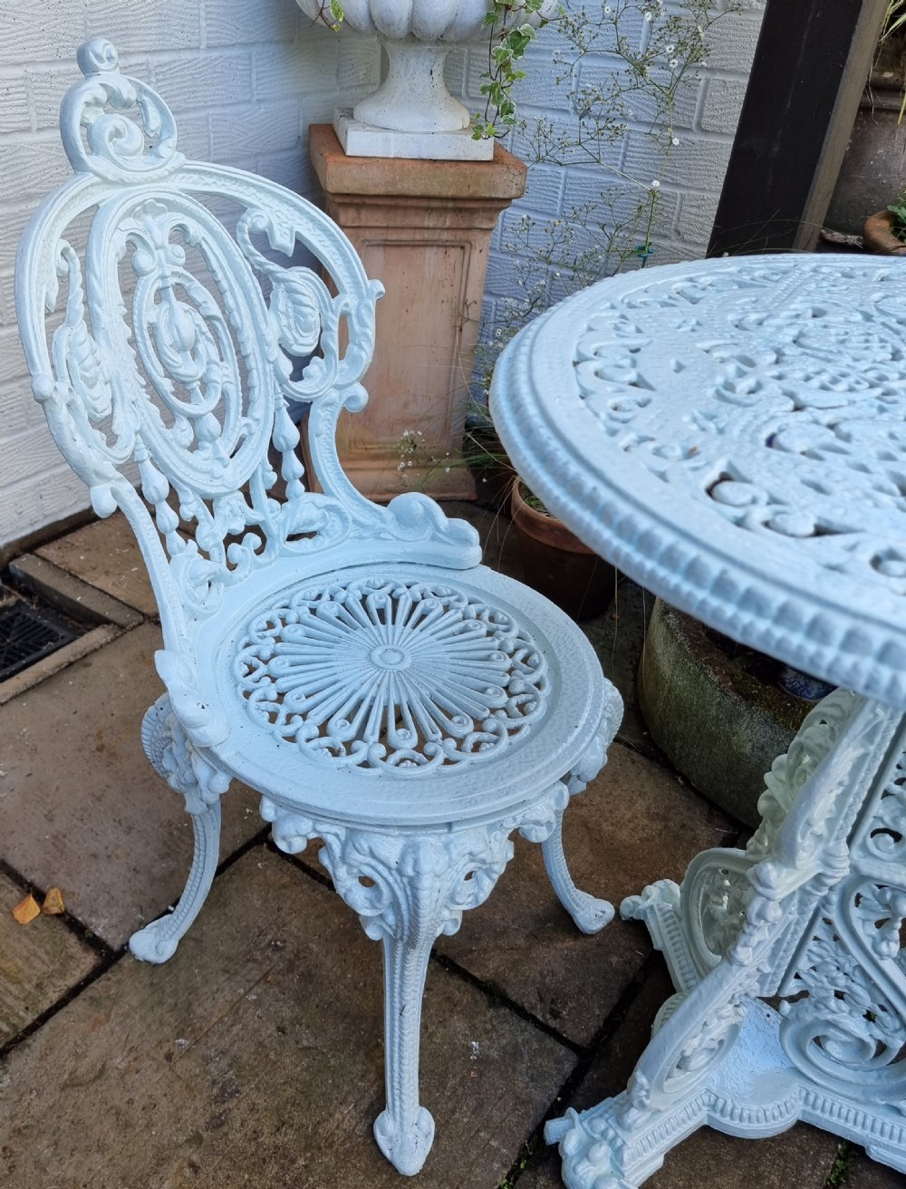 Rare Victorian Christopher Dresser Design Cast-iron Garden Table View VI