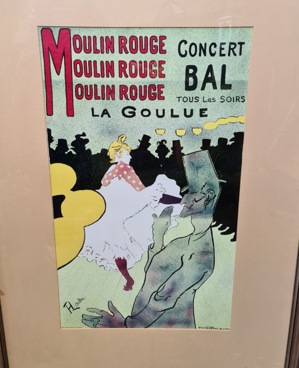 Vintage French Promotional Poster (Toulouse Lautrec) early 20th C View III