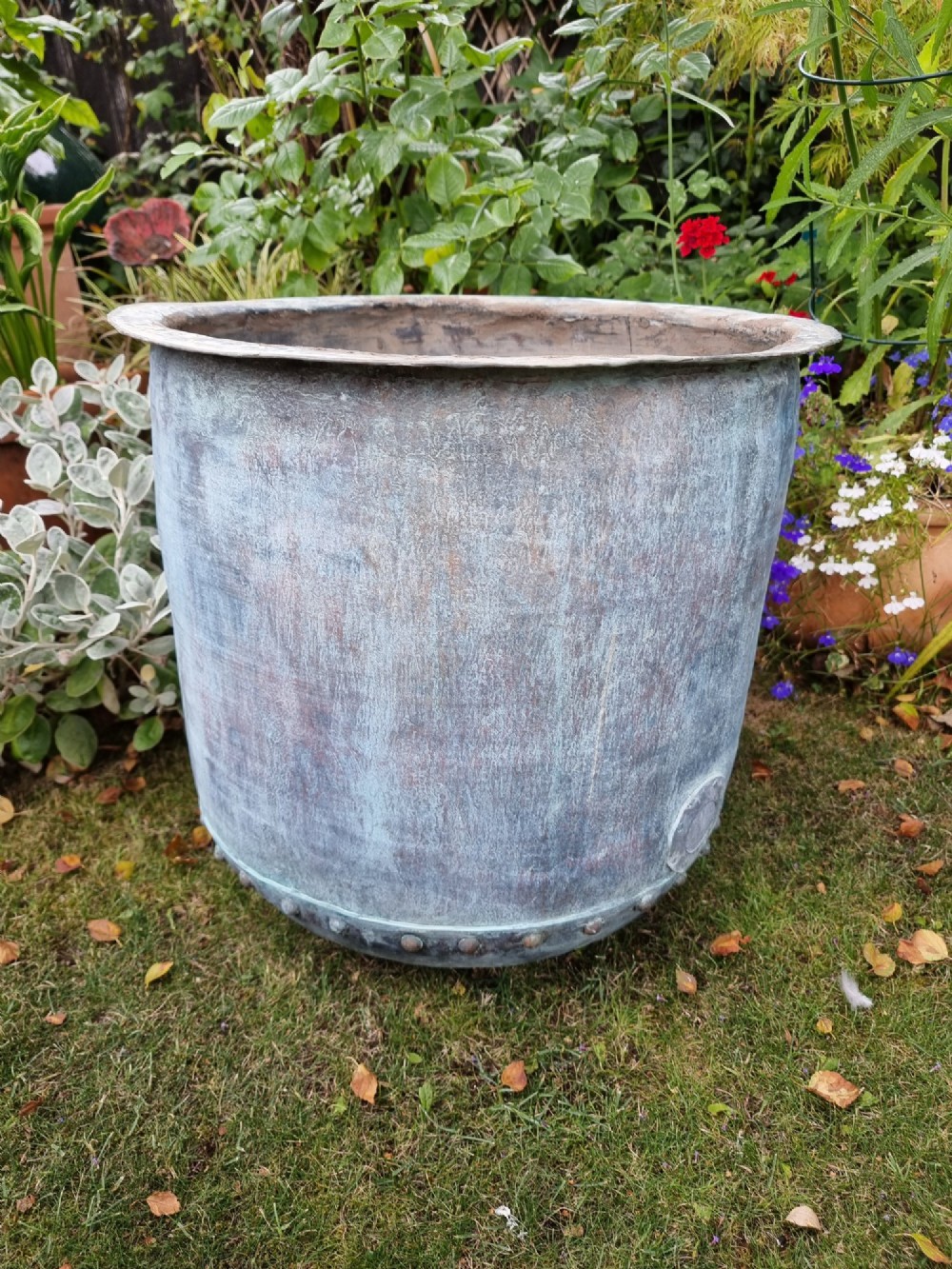 Huge French Copper Garden Display Pot