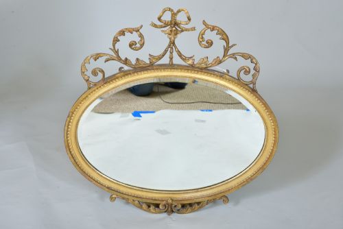 19th Century Gilt Oval Mirror