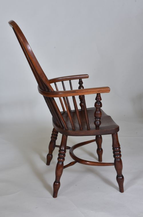 MATCHED PAIR OF 19TH CENTURY YEW WINDSOR CHAIRS - ADDITIONAL PHOTO 6