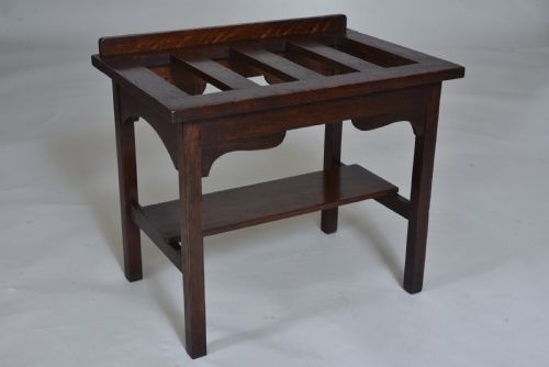Antique Oak Luggage Rack